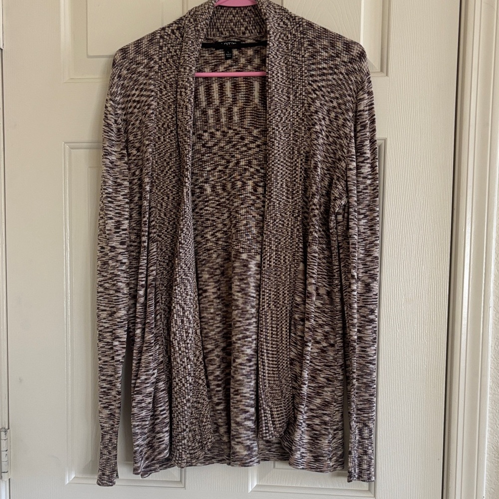 Apt. 9 Women's Brown and Cream Cardigan